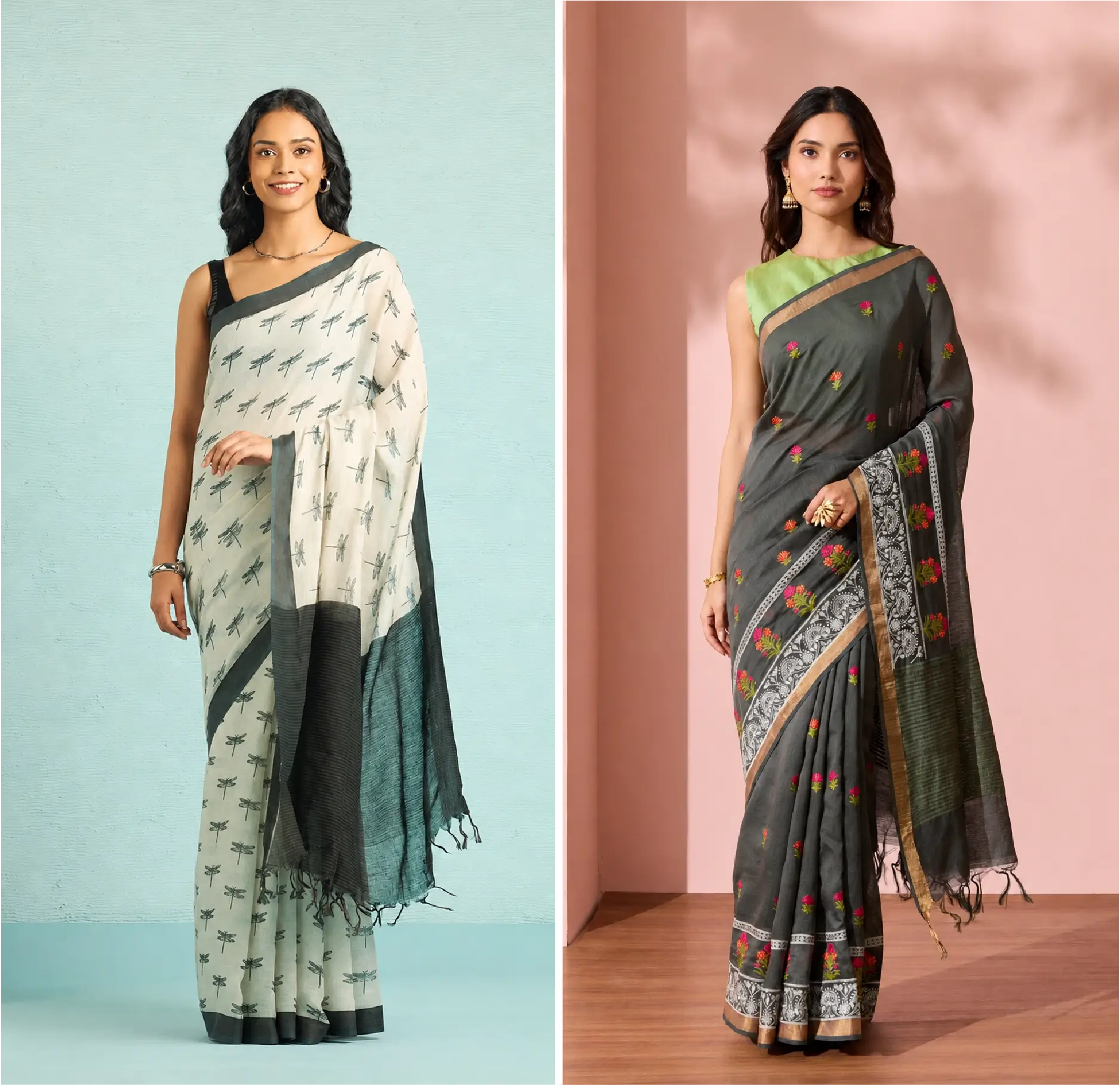 Linen Sarees